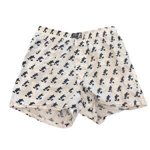 Disney Parks Mickey Mouse Sleep Boxer Shorts White and Navy